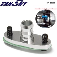 Aluminum Turbo Oil Drain Adapter 5/8" Fit T3 T3/T4 GT37 GT40 GT42 GT45 GT47 Turbocharge w/Bolt TK-TF