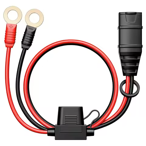 55CM 16AWG Wires Harness with X-Connect M6 Eyelet Terminals for Noco Battery Charger Battery Tender 