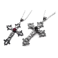 Wellb Cross Pendant Necklace Grunge Jewelry Accessories Gothic Male Female Necklaces