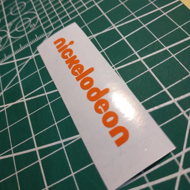 Stiker cutting logo timbul nickelodeon