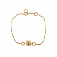 BVLGARI B.ZERO1小彈簧手鏈18K黃金S-M碼黃金手鍊／手環