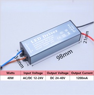 Low Voltage LED Waterproof Constant Current Drive Power Supply 9-24W 36W 40W24-36W 50W 100W Input: 1