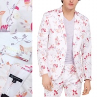 INC International Concept Julian Slim Fit Blazer White Floral INC-BLZ-05