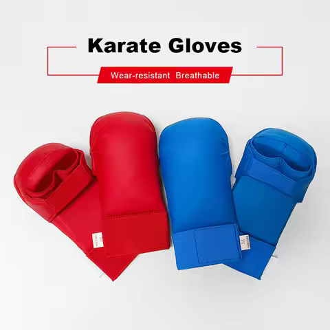 High Quality WKF Karate Gloves for Adults Kids Thickened Boxing Hand Protector Martial Arts Taekwond