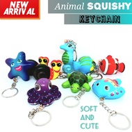 GANTUNGAN Wholesale SQUISHY SEA ANIMAL BUN KEYCHAIN SQUISHY KEYCHAIN Collection