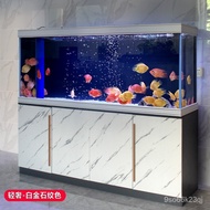 New Fish Tank Home Living Room Screen Aquarium Landscape Full Set Super White Glass Large and Medium-Sized Family Bottom