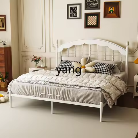 LTTM retro wrought iron bed black 1.5m 1.8m double iron bed