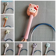 QUENTIN1 Cartoon Badminton Racket Protector, Cinnamoroll Kt Cat Badminton Racket Handle Cover, Cute Elastic Drawstring Badminton Racket Grip Cover Badminton Decorative
