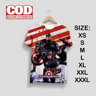 Captain America Full Print T-Shirt | AOP Captain America T-Shirt