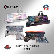 ✁InPlay STX 240 / STX 540 Combo 4 in 1 Keyboard Mouse Headset Mousepad Stx240 4in1 Black White