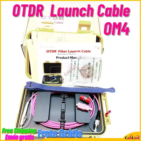 Fiber Optic Launch Cable Box OM4 FC-LC UPC 100/150/300M Multimode 850nm 1300nm MM,0.5KM Fiber Optic 