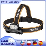 SOFIRN Headlamp HS22 2500lm 18650 4000mAh Flashlight 2700-6000K Stepless SFT25R LED Color Temperatur