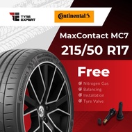 215/50R17 CONTINENTAL MaxContact MC7 (With Delivery/Installation) tyre tayar