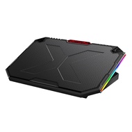 RGB Laptop Cooler 12-17 Inch 5 Fan Gaming Laptop Cooling Pad Dual USB Port Adjustable Laptop Stand M