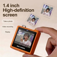 Mini Pocket HD Digital Camera Keychain Camera 64MP 1.4 Inch HD Screen 16X Optical Zoom Multiple Filt