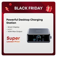 Anker Prime Charger, 250W 6-in-1 GaN Charger with Smart LCD, Ultra-Fast Charging for MacBook, iPhone