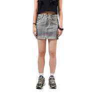 Amigos de Nimes - Brithney Denim Mini Skirt Black O' White