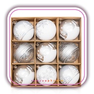 Set of 9 Christmas Balls E104 size 6cm Christmas Tree Decoration RCPKSS441