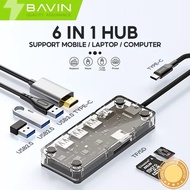 BAVIN I11 I12 I13 6in1 Universal USB HUB Adapter Plug and Play USB 3.0 Fast Data transmission
