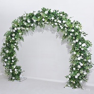 Artificial Flower Rose New Style Green Plant Round Flower Gate Wedding Church Decoration Lawn Wester
