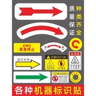 Xiangcai Mechanical Direction Arrow Symbol Operation Device Direction Label Arrow Symbol Emergency S