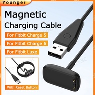 For Fitbit Charge 6 Charge 5 Luxe Smartwatch | USB Charging Cable | With Reset Button | Magnetic Wat