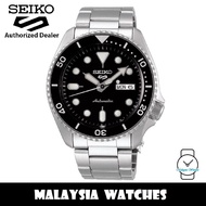 Seiko 5 Sports Superman SRPD55K1 Automatic 100M Black Dial Silver Stainless Steel Bracelet Men's Watch