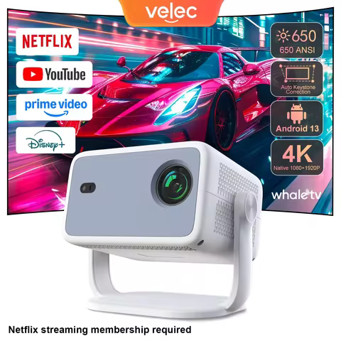 Velec Beam Projector TP350 Native 1080P 4K Full HD BT Android13 Projector Auto Focus Portable Home C