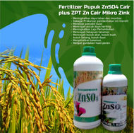 Fertilizer Pupuk Cair ZnSO4 plus ZPT Zn Mikro Zink