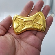 ทองคำแท่งโบราณทองแท่งทองหยวนเป่าเชียนหลงสิบเอ็ดปีทองคำแท่งทองเหลืองทองหัตถกรรมโบราณ