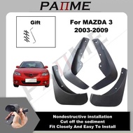 Car MudFlap Guards For MAZDA 3 2003-2009 4pcs Mud flaps Molded Splash Matte Protection Front Rear Mu