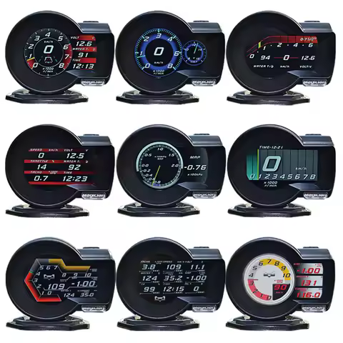 Magician OBD2 F835 Head Up Display - Multi-Function Gauge for Boost, Voltage, Speed, Water/Oil Temp