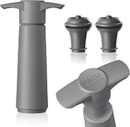 Vacu Vin The Original Wine Saver with 2 Vacuum Stoppers, Gray