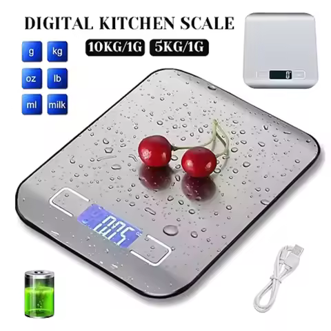 5Kg Kitchen Digital Scale Stainless Steel Precise Small Platform Scale Food Coffee Balance Digital S