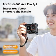 For Insta360 Ace Pro 2/1 Street Photography Handle Quick-Release Cage, Street Shooting Grip Frame Pr