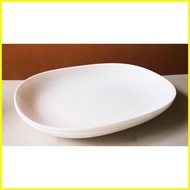 ♞,♘,♙JAPAN SURPLUS! ORIGINAL ARCOPAL YAMAZAKI WHITE VESSEL OVAL/ RECTANGULAR PASTA PLATE BOWL (1 PI