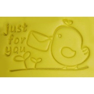 [Rose Forest] Soap Stamp Premium Acrylic Bird Postman Just for you (2.5 * 4cm)