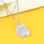 白爛貓卡片銀飾系列-LanLanCat最愛你純銀項鍊