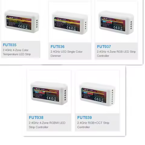 Mi boxer led controller FUT035 FUT036 FUT037 FUT038 FUT039 2.4G RF Wireless single color dimmer CCT 