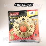 MAXIMA REAR SPROCKET YAMAHA RXZ / LC135 32T SPROCKET BELAKANG