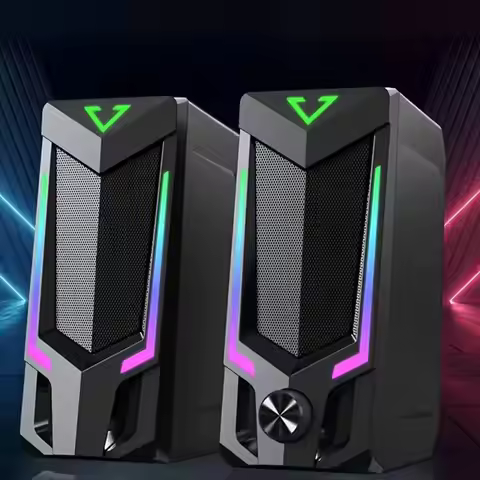 Bluetooth RGB computer speaker, desktop computer speaker, laptop speaker, desktop stereo speaker, US