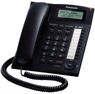 Panasonic โทรศัพท์สำนักงาน โทรศัพท์บ้าน KX-TS880MX สีขาว/สีดำ Speakerphone หน้าจอlcd3บรรทัด