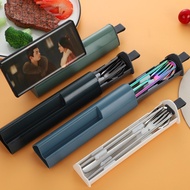 Portable Cutlery Set of 3 Spoons Forks and Chopsticks Cutlery Set Pullout Portable Cutlery Set