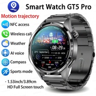 1pc GUHUAVMI 2025 New Men's Sports Fitness Smart Watch GT5 Pro, 1.53 Inch 360 * 360 HD AMOLED Screen