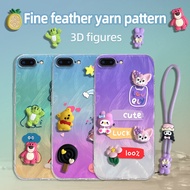 Diy Case For iPhone 7 8 6 6S Plus XR XS Max X 11 12 13 14 Pro Case Csing Gradient 3D figurine phone 