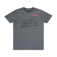 DUCATI T-SHIRT เสื้อยืดแขนสั้นลายดูคาติ Ducati DCTMULTISTRADA PIKES PEAK