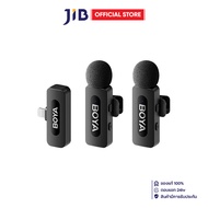 WIRELESS MICROPHONE (ไมโครโฟนไร้สาย) BOYA BY-V2 V2.0 2 MIC + LIGHTNING RECEIVER - BLACK