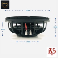 ลำโพงซับวูฟเฟอร์ติดรถยนต์ 10”นิ้ว ซับบาง ลำโพงเบส Subwoofer ยี่ห้อ DAVID AUDIO รุ่น DV-10.50 แบบบาง เบสหนัก เหล็กหล่อ วอยซ์คู่  975 /ราคาต่อดอก