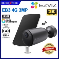 Ezviz EB3 4G LTE 3MP 2K Two Way Talk Color Night Vision Battery Powered Outdoor Security CCTV Camera