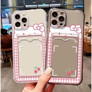 SoftCase ATM ID Card Cute Cat Pattern Anti Clear Crystal Case For Vivo Y28 V40 V30 Lite Y300 Y28s T3